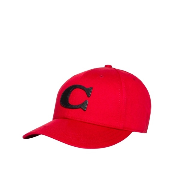 NWT Coach Varsity C Cap Red/ Black M/L - Picture 1 of 5